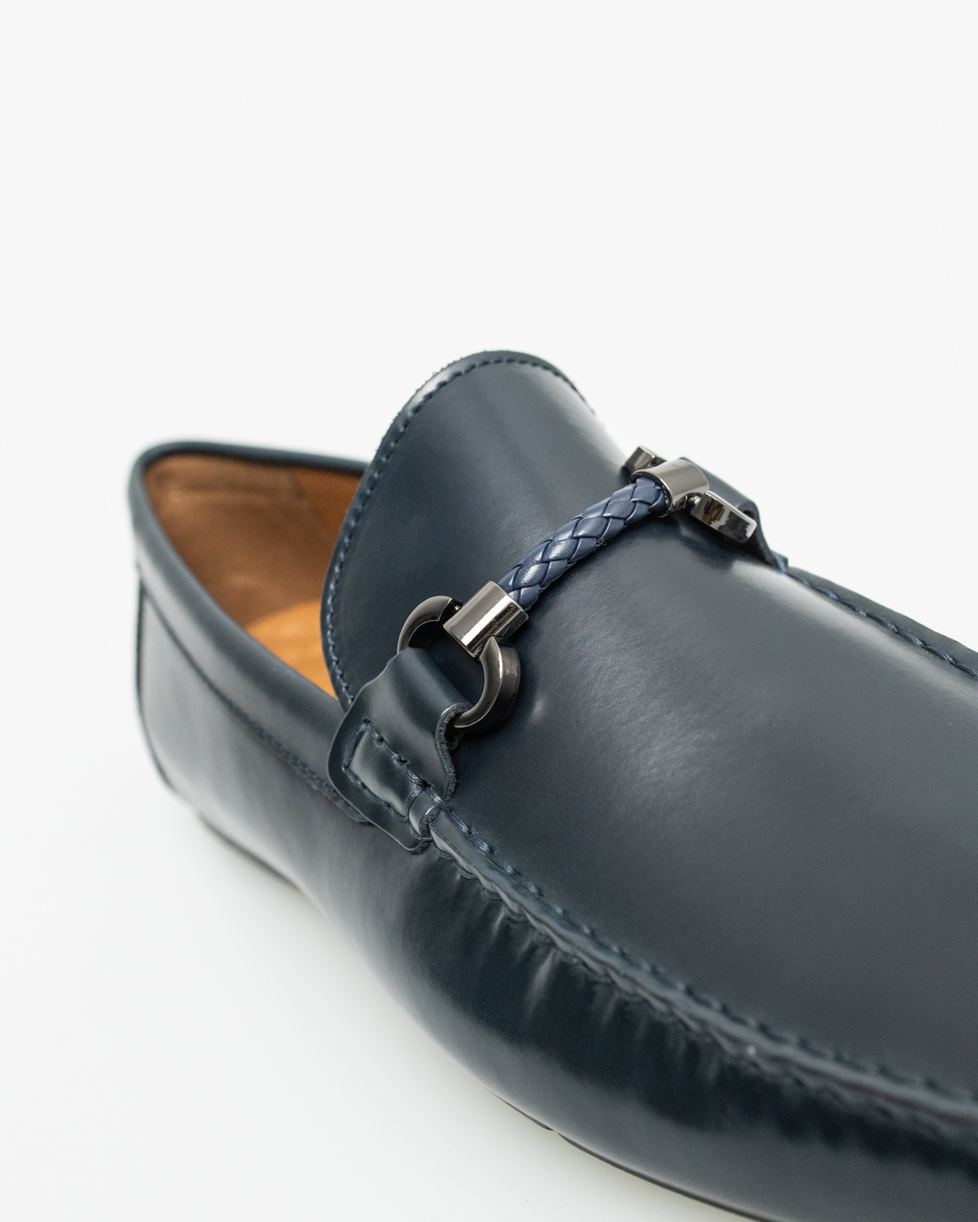 Tomaz BF483 Buckle Moccasins (Navy)