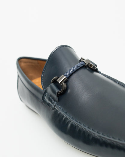 Tomaz C483 Buckle Moccasins (Navy)