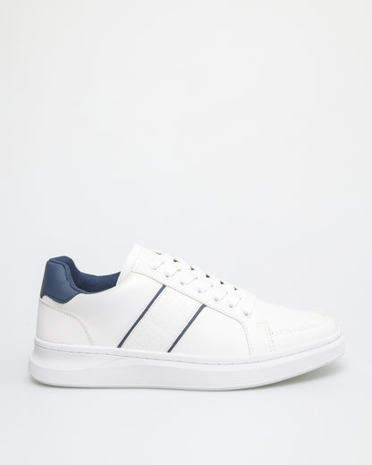 Tomaz C627 Men's PureStep Sneakers (White/Navy)