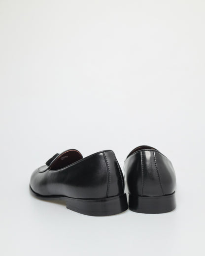 Tomaz HF074 Men's Luxe Gloss Tassle Loafers (Black)