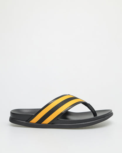 Tomaz C634 Men's Stripe Sandal (Yellow/Black)