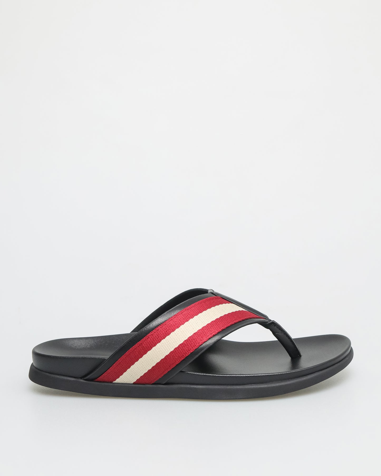 Tomaz C634 Men's Stripe Sandal (Wine/Off White)