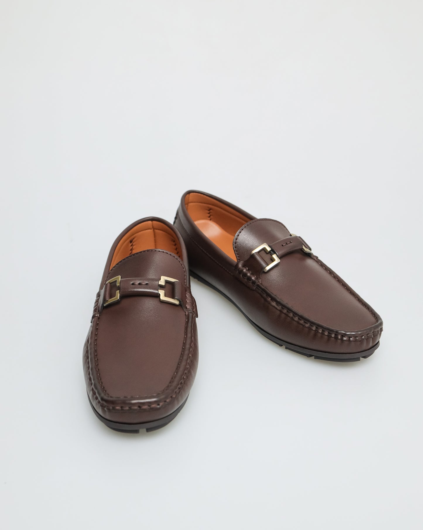 Tomaz C577 Men's Elegance Buckle Moccasins (Coffee)