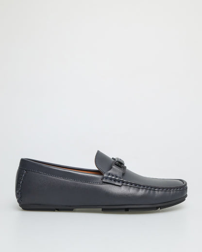 Tomaz C577 Men's Elegance Buckle Moccasins (Navy)