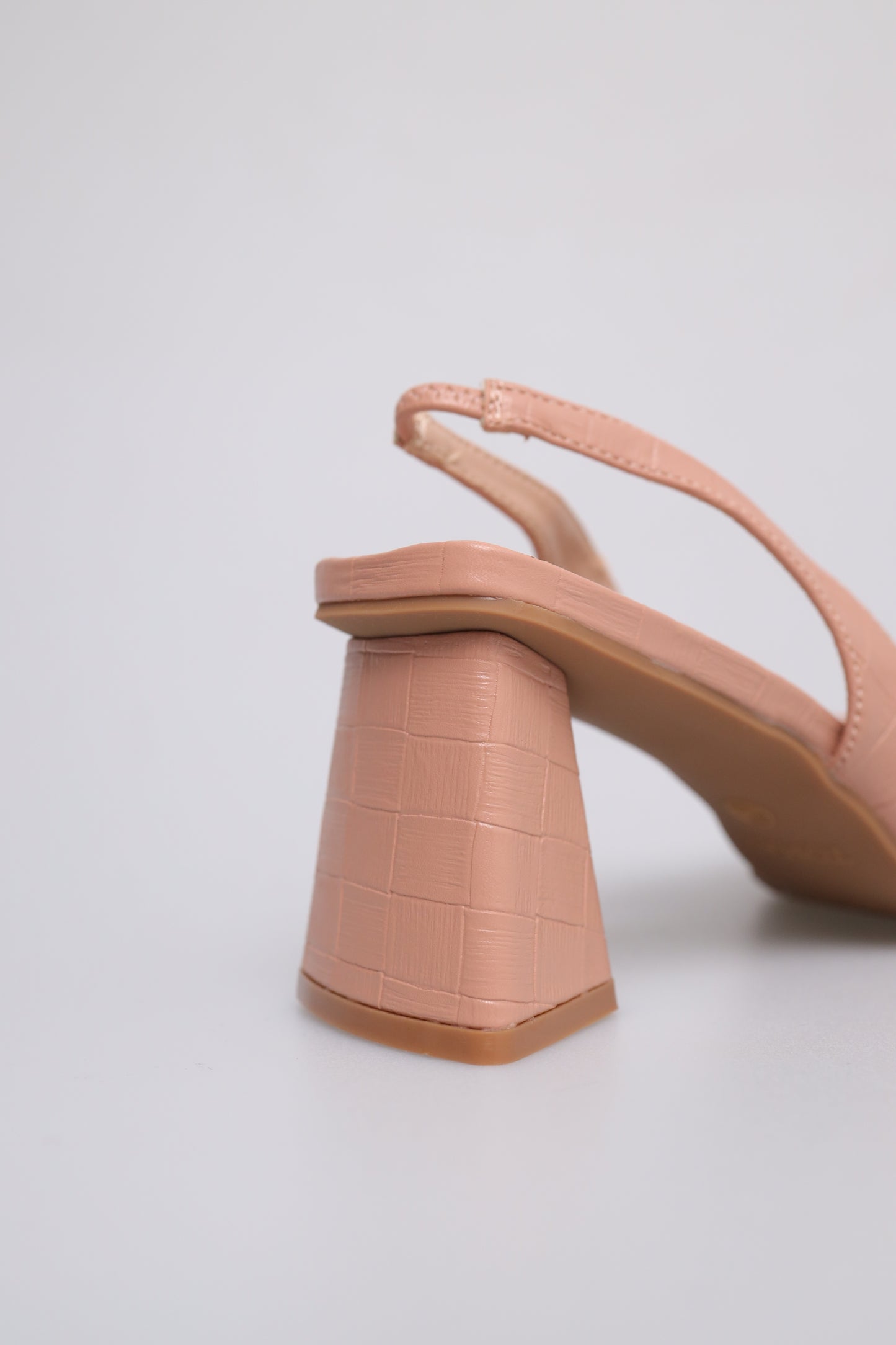 Tomaz FL046 Ladies Pointed Toe Slingback Heels (Pink)