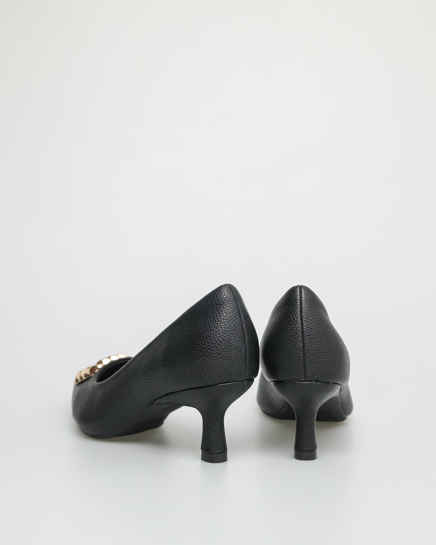 Tomaz FL051 Ladies Gold Crusted Heels (Black)