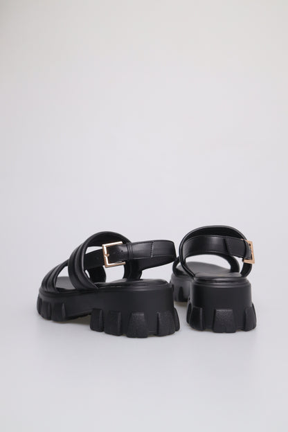Tomaz FL056 Ladies Slingback Sandals (Black)