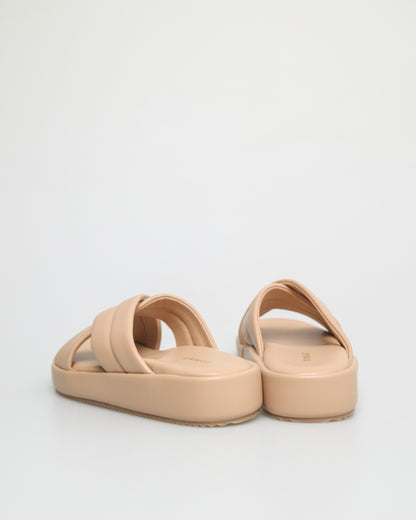 Tomaz FL058 Ladies Slide On Sandals (Beige)