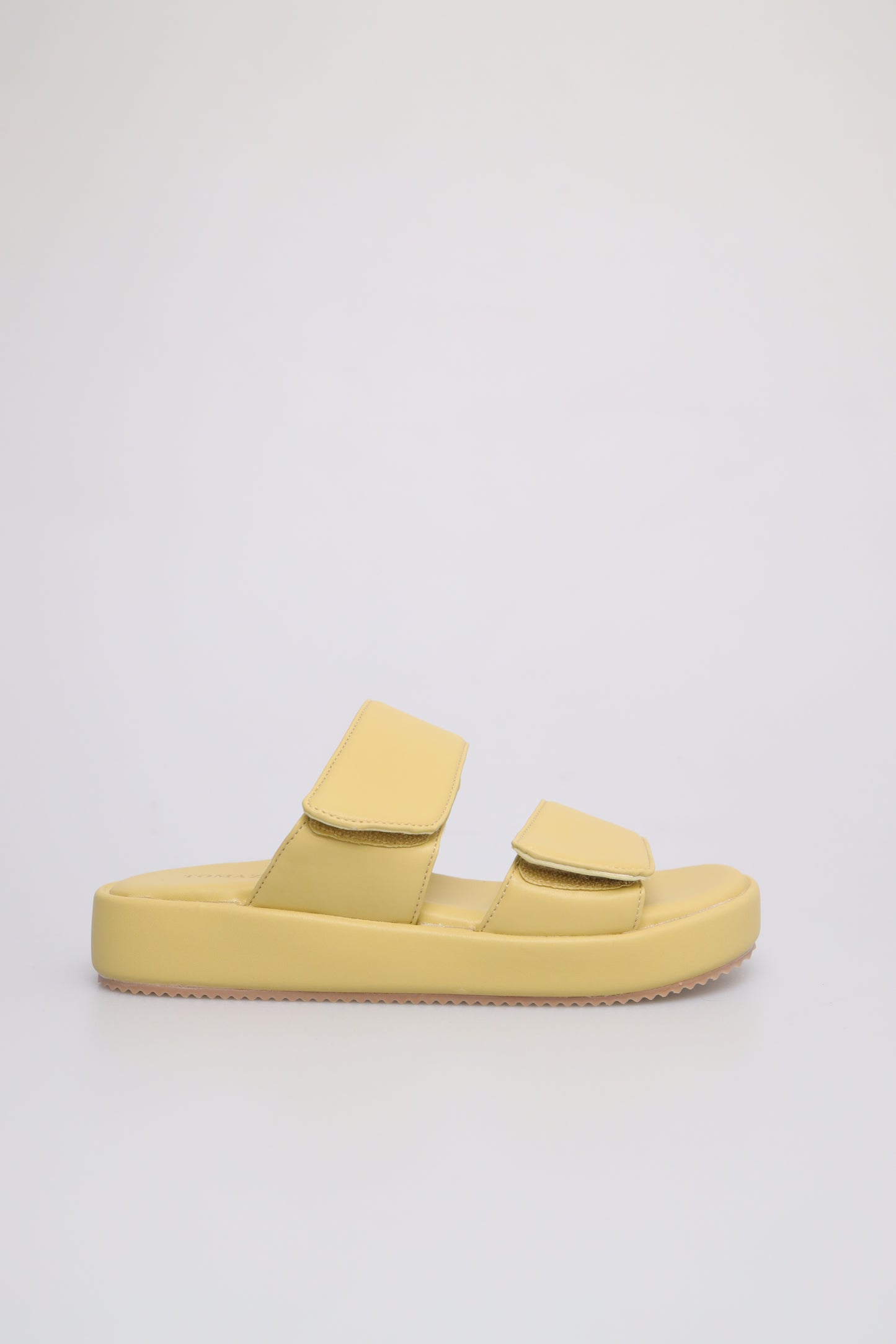 Tomaz FL059 Ladies Slide On Sandals (Yellow)