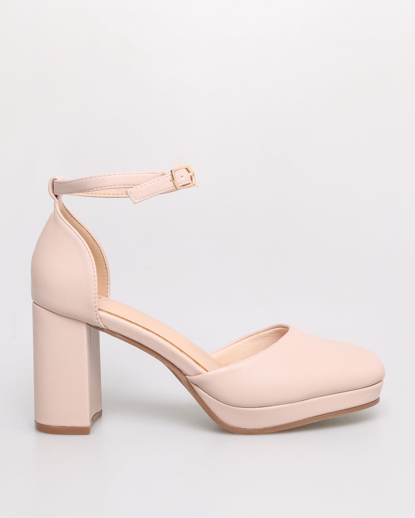 Tomaz NN301 Ladies Anklestrap Heels (Nude)