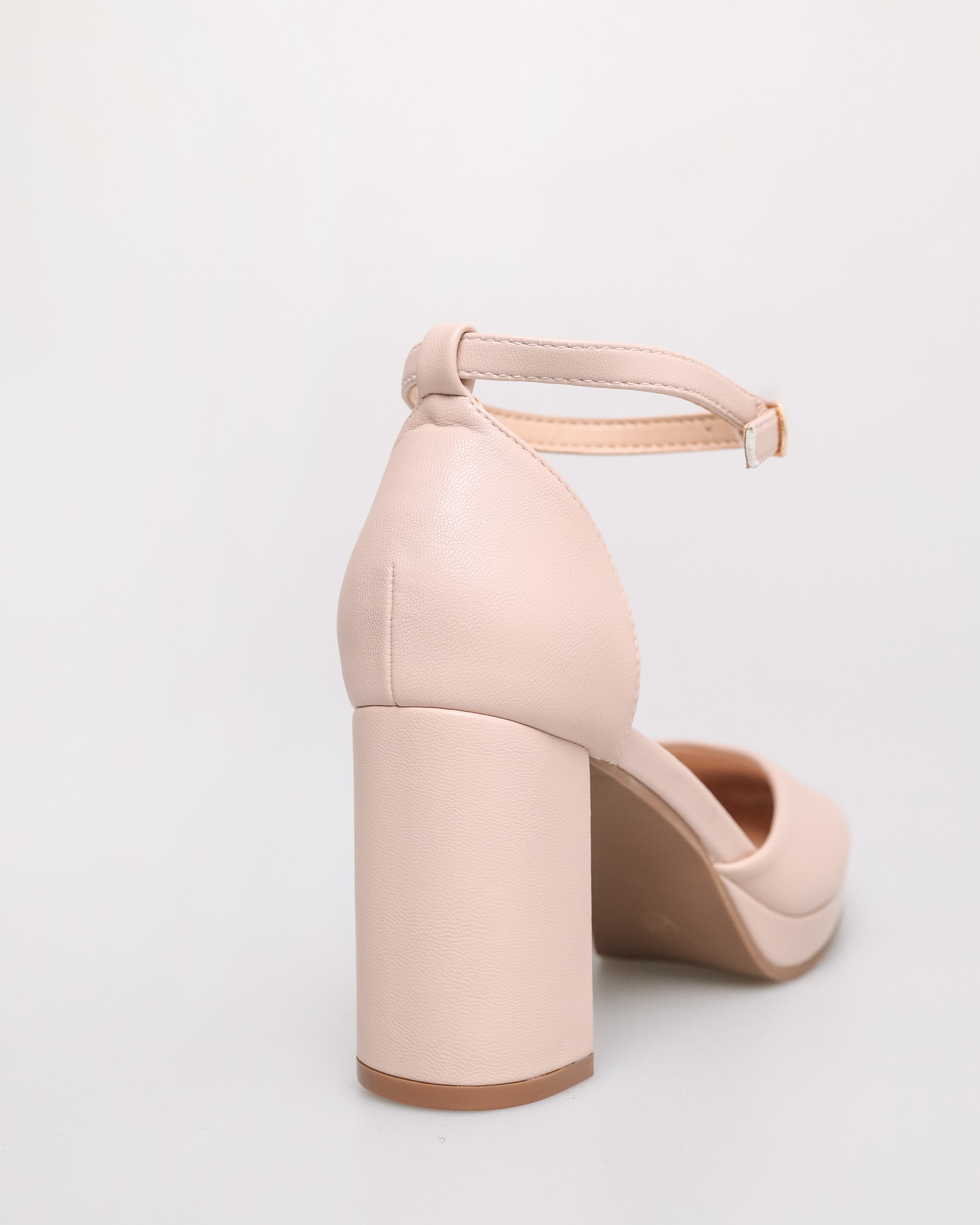 Tomaz NN301 Ladies Anklestrap Heels (Nude)