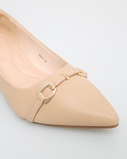 Tomaz NN274 Ladies Pointy High Heels (Beige)