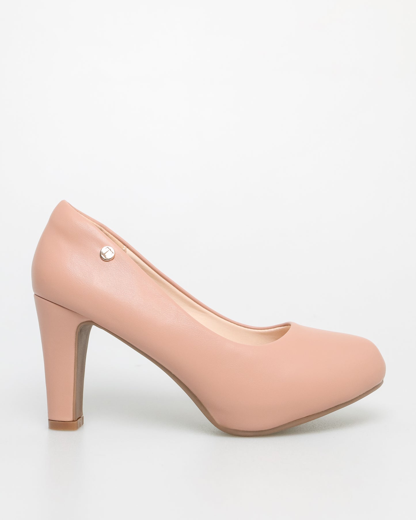 Tomaz NN334 Ladies Simple T Emblem Heels (Nude)