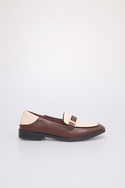 Tomaz NN276 Ladies Two Tones Loafers (Coffee)