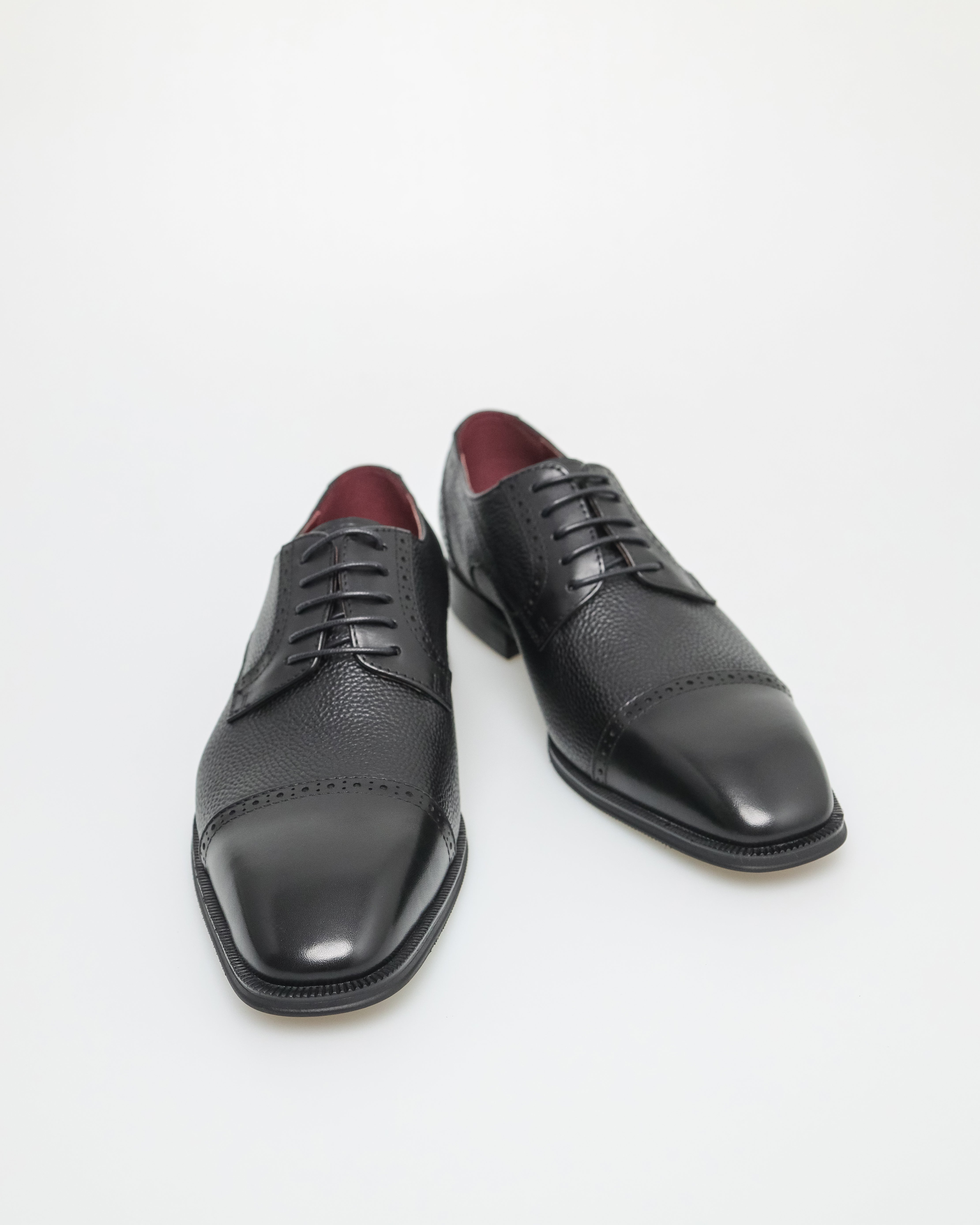 Tomaz HF079 Men's Elegante Brogue Derby (Black)