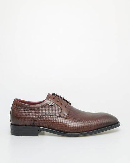 Tomaz HF084 Men's Classic Textured Derby (Coffee)