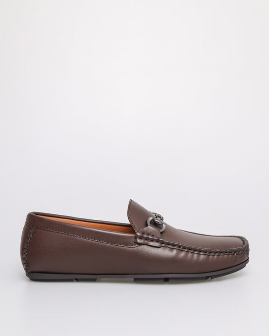 Tomaz C579 Men's ClassicCharm Buckle Moccasins (Coffee)