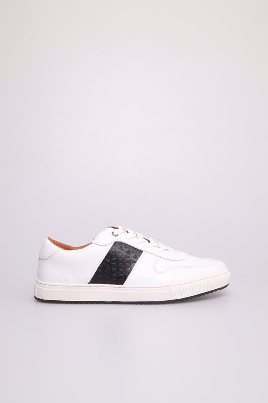 Tomaz C622 Men's PatternPlay Sneakers (White/Black)