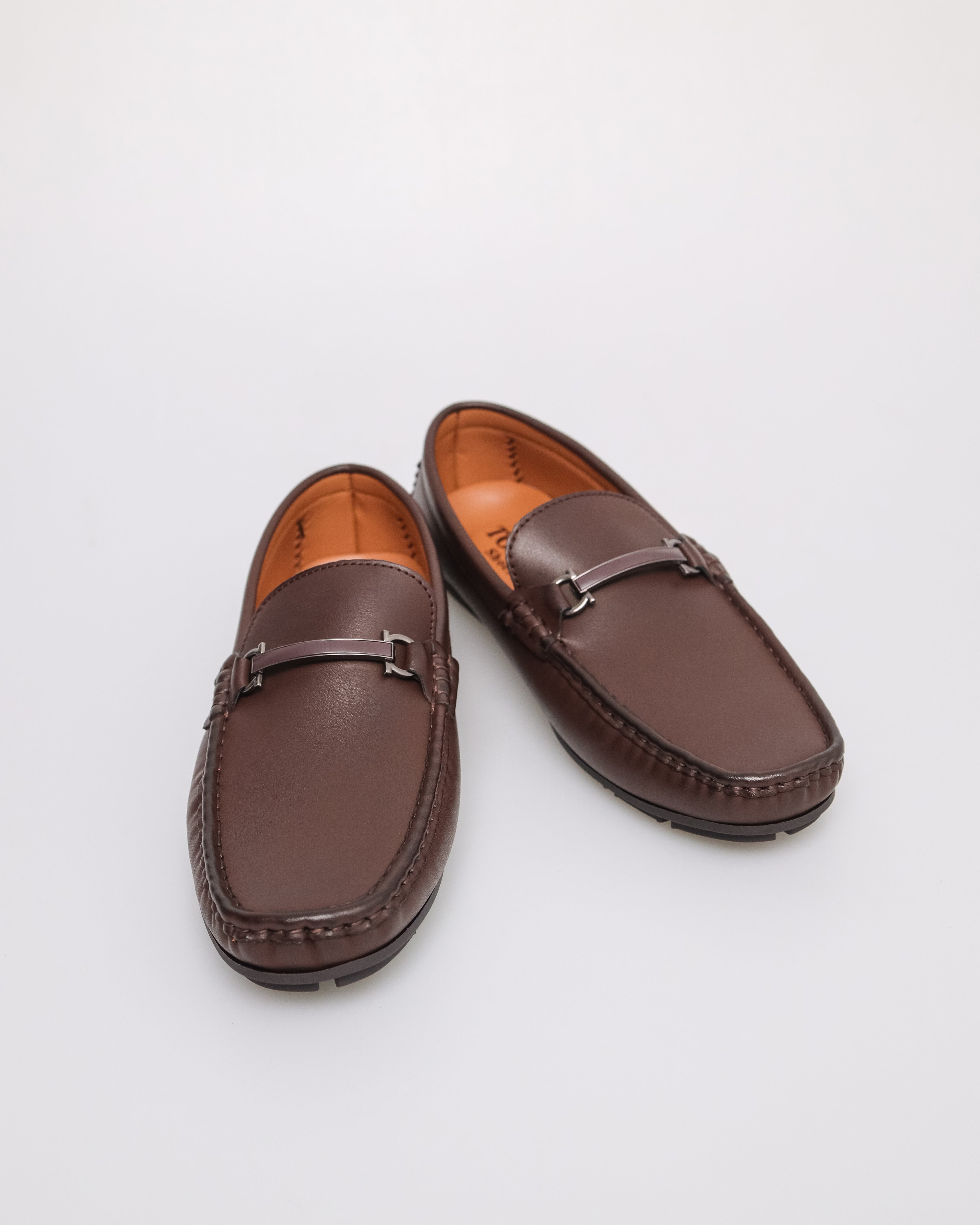 Tomaz C580 Men's Buckle Moccasins (Coffee)