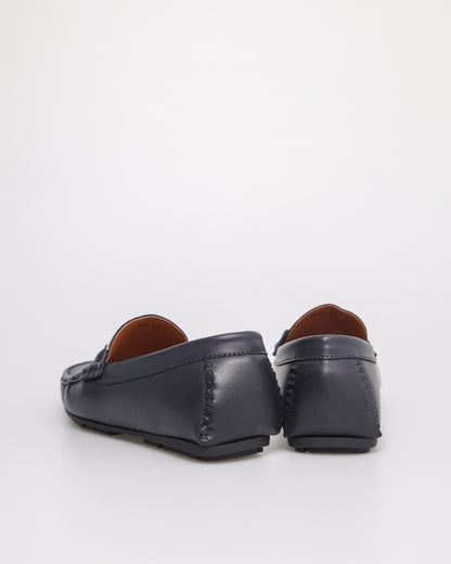 Tomaz C580 Men's Buckle Moccasins (Navy)