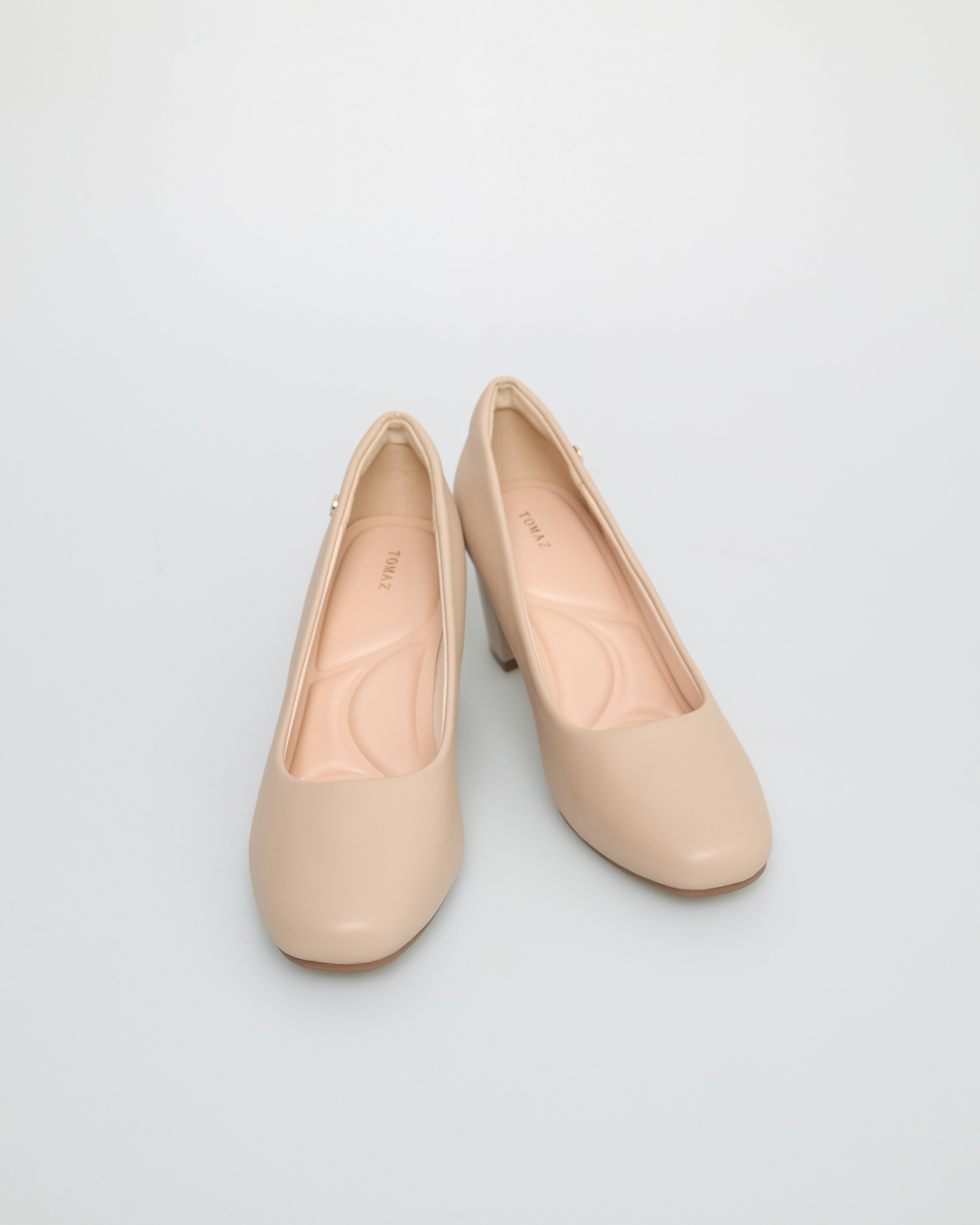 Tomaz NN332 Ladies Plain Formal Heels (Beige)