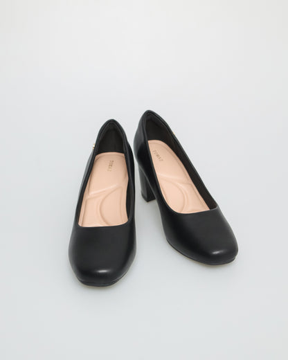 Tomaz NN332 Ladies Plain Formal Heels (Black)