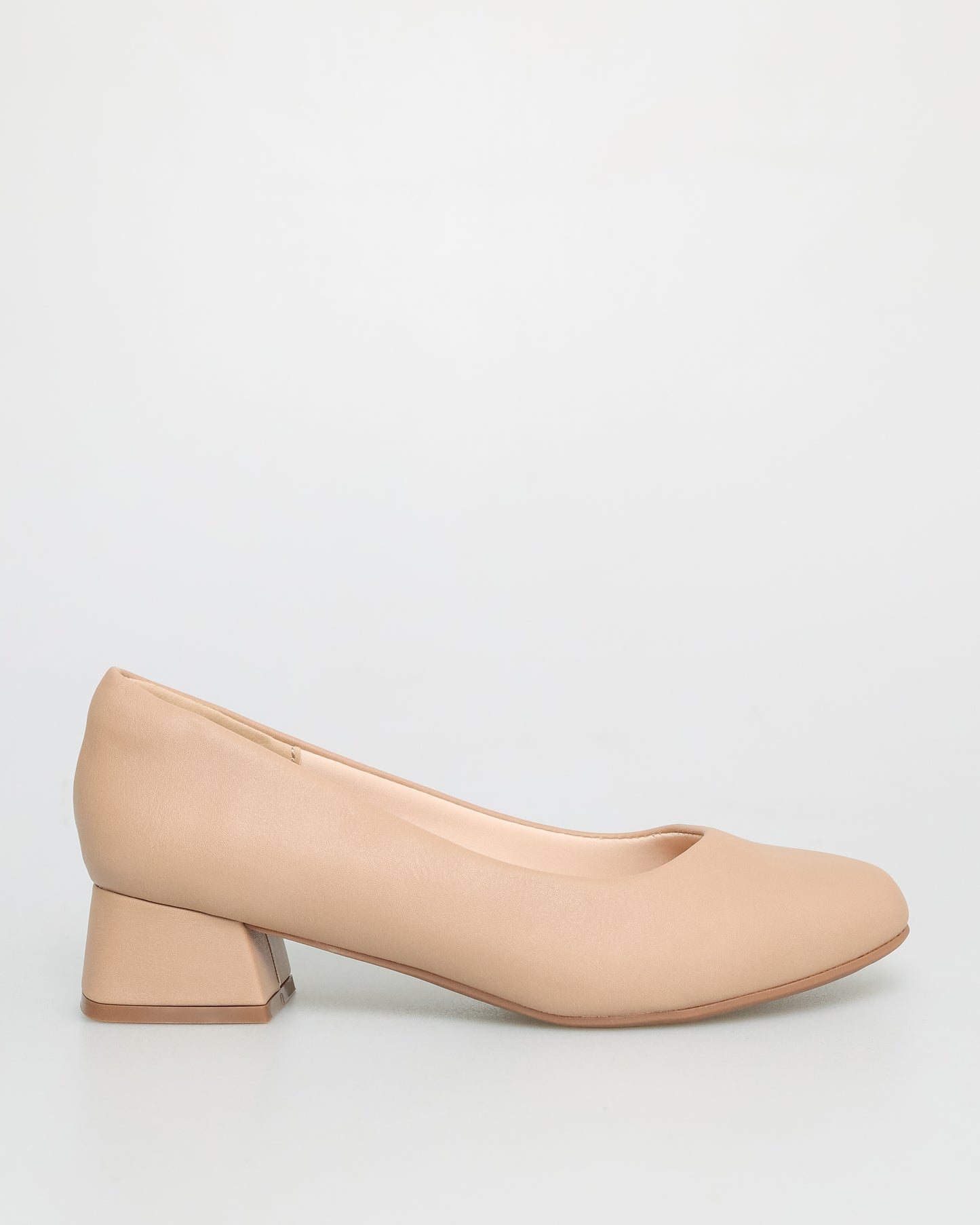 Tomaz NN341 Ladies Plain Formal Low Heels (Beige)