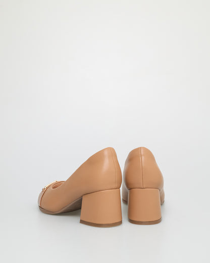 Tomaz NN304 Ladies Buckle Formal Heels (Camel)
