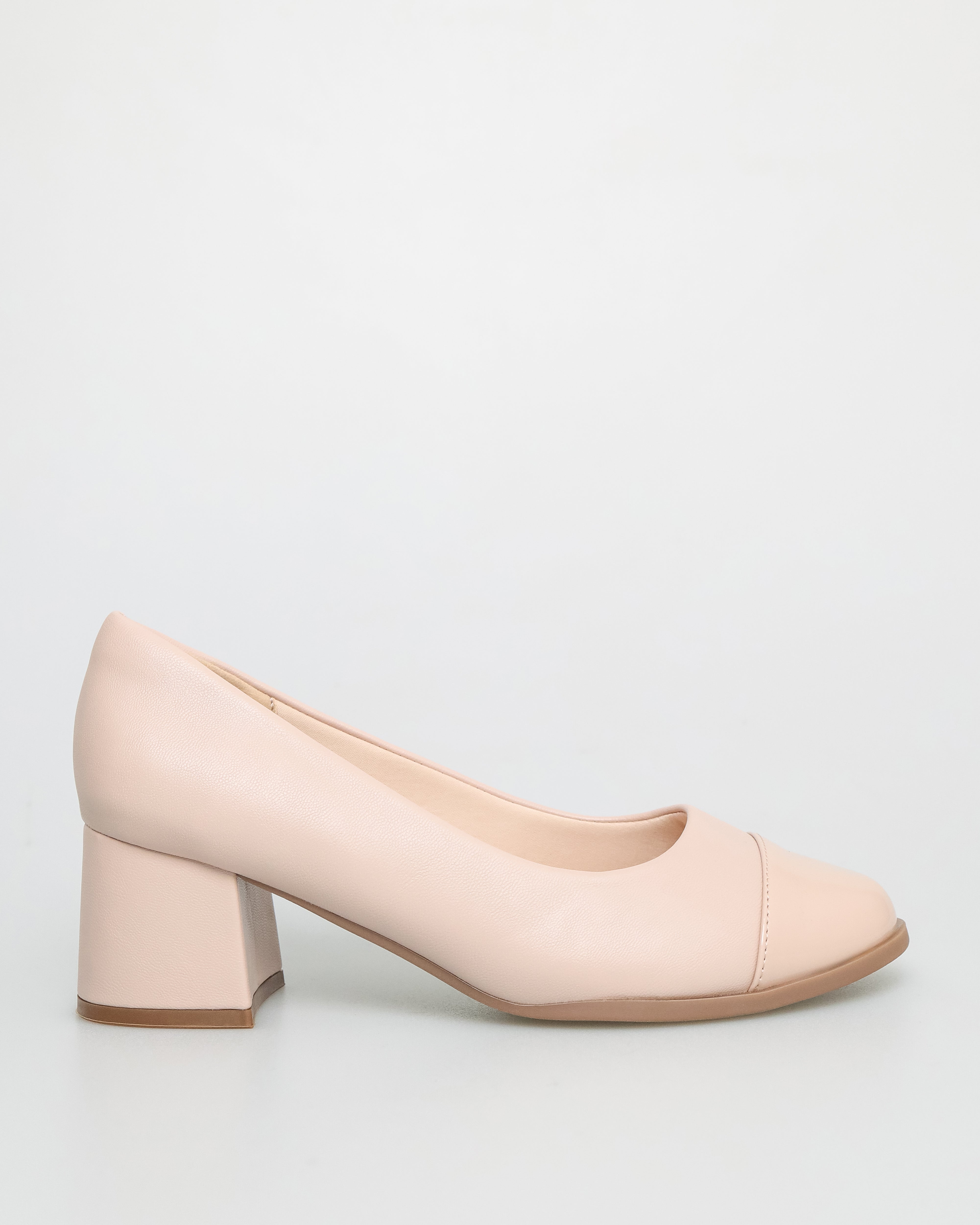 Tomaz NN305 Ladies Glossy Point Formal Heels (Nude)