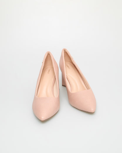 Tomaz NN318 Ladies Matte Block Heels (Pink)