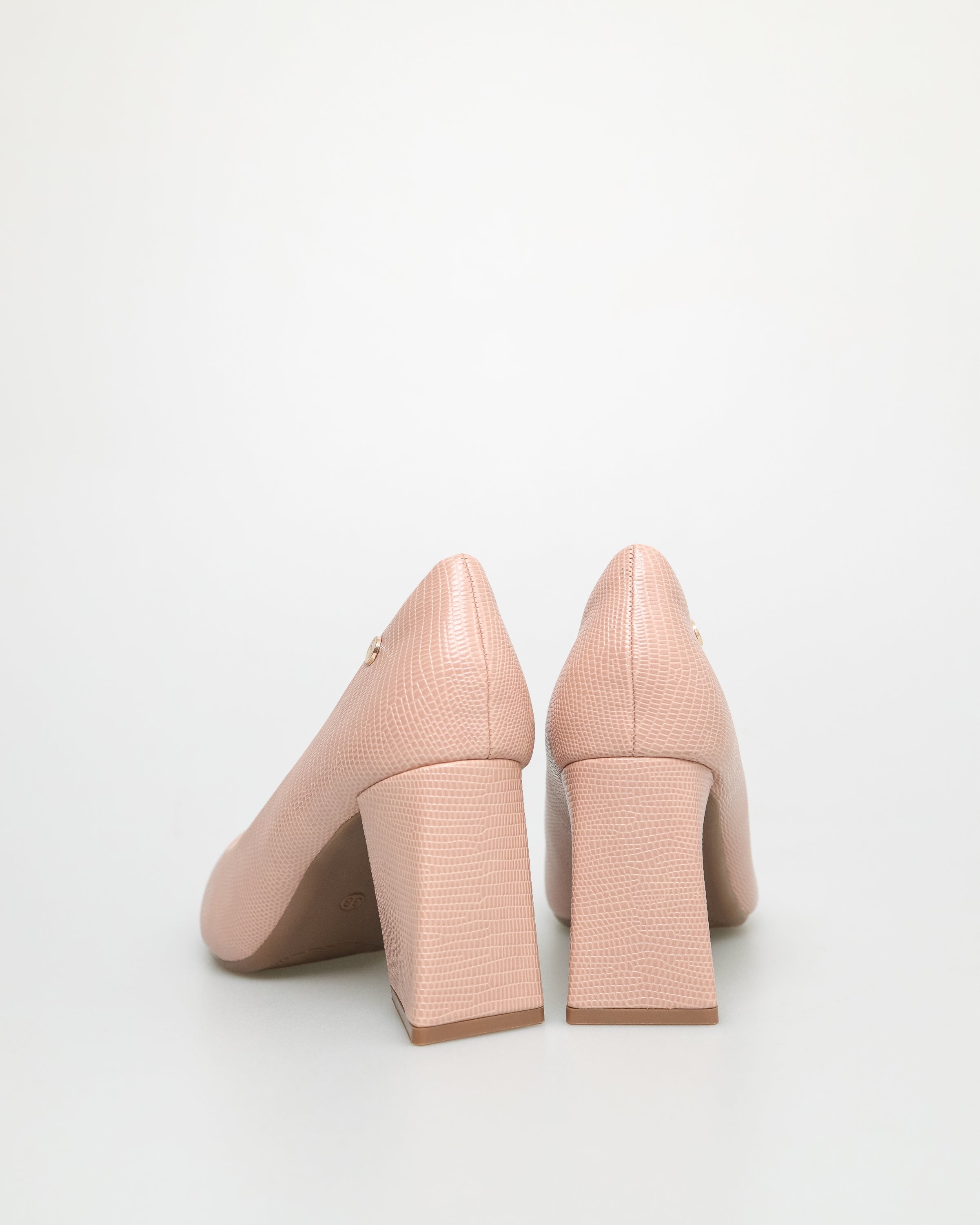 Tomaz NN318 Ladies Matte Block Heels (Pink)