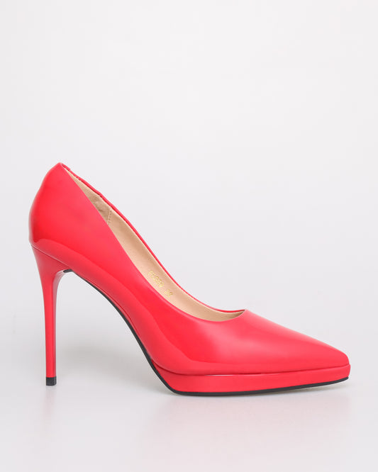 Tomaz FL069 Ladies Glossy High Heels (Red)