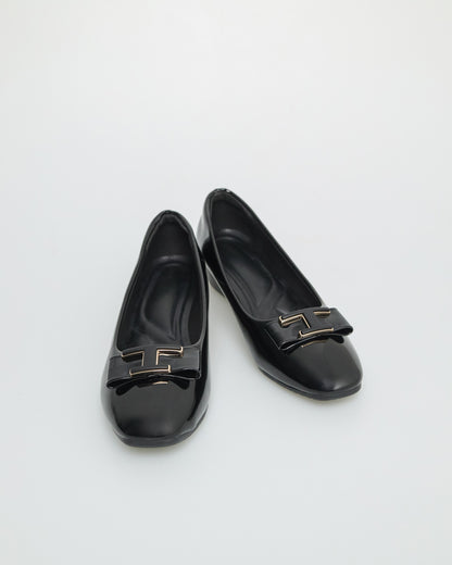 Tomaz NN275 Ladies Ribbon Wedges (Black)