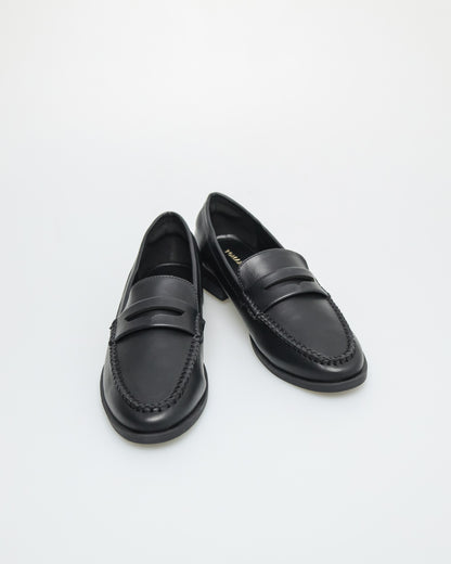 Tomaz FL066 Ladies Penny Loafers (Black)