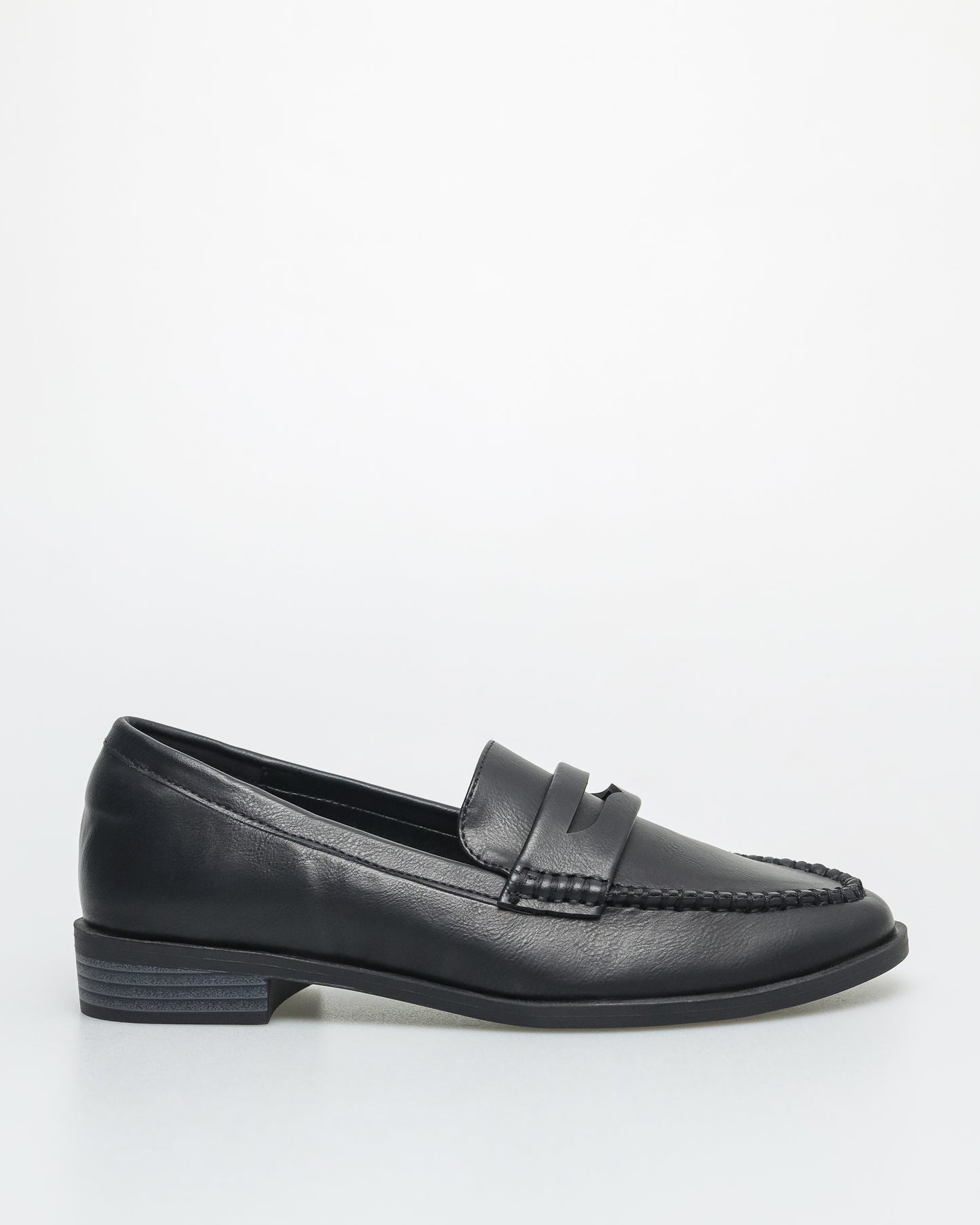 Tomaz FL066 Ladies Penny Loafers (Black)