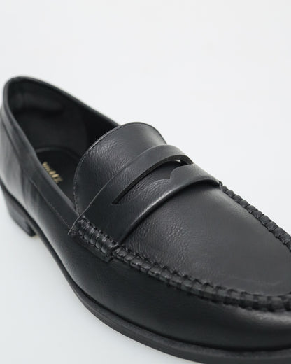 Tomaz FL066 Ladies Penny Loafers (Black)