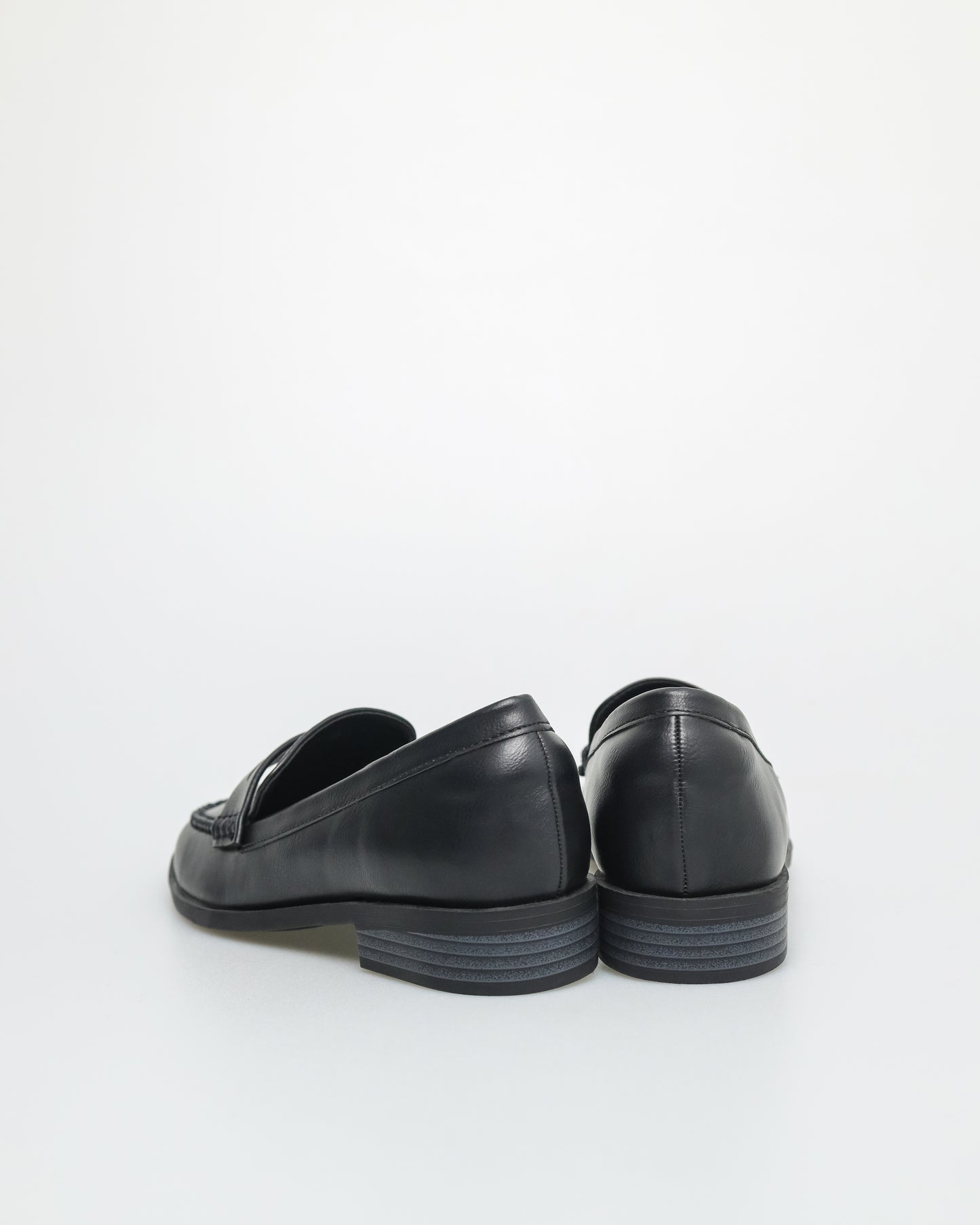 Tomaz FL066 Ladies Penny Loafers (Black)