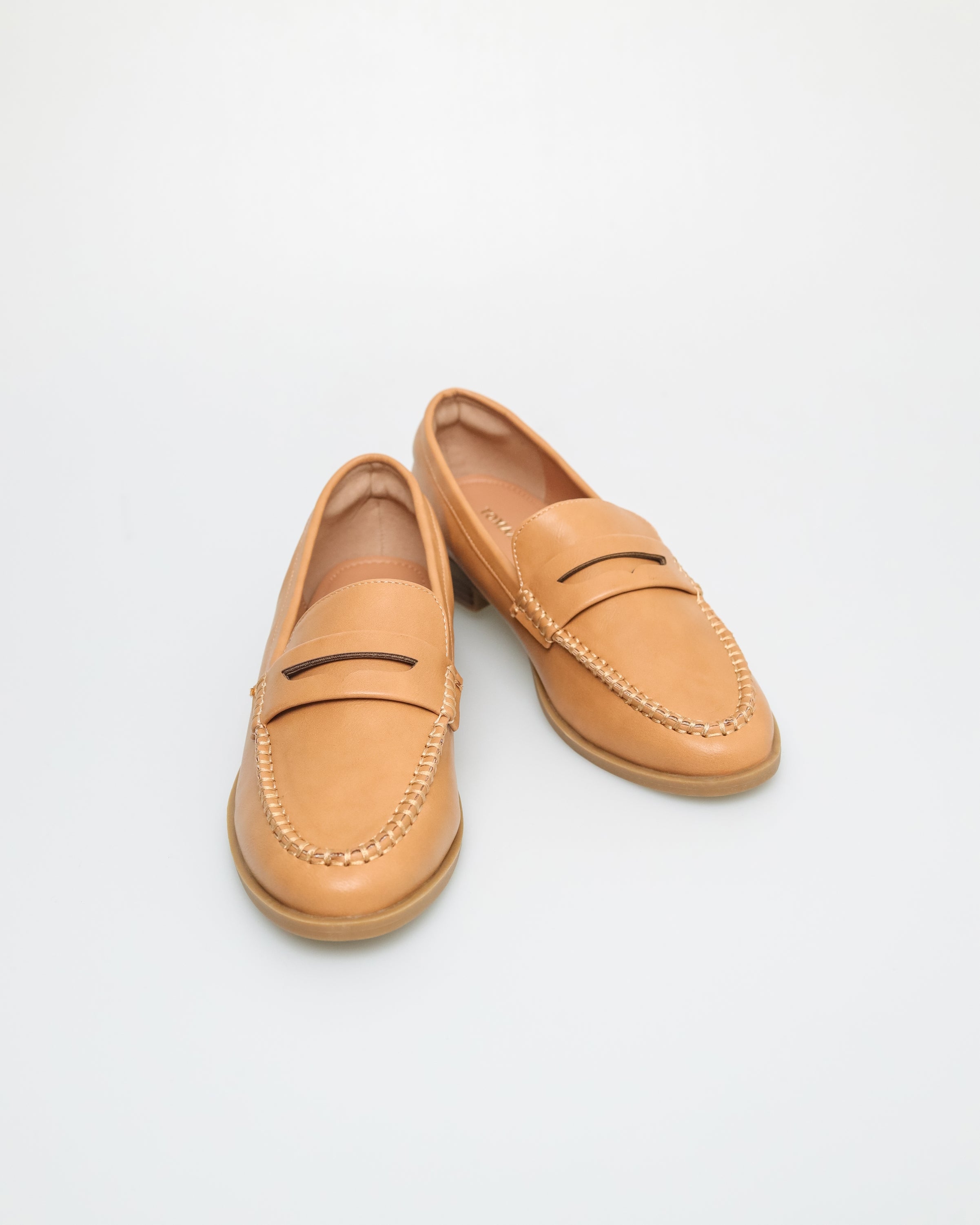 Tomaz FL066 Ladies Penny Loafers (Tan)