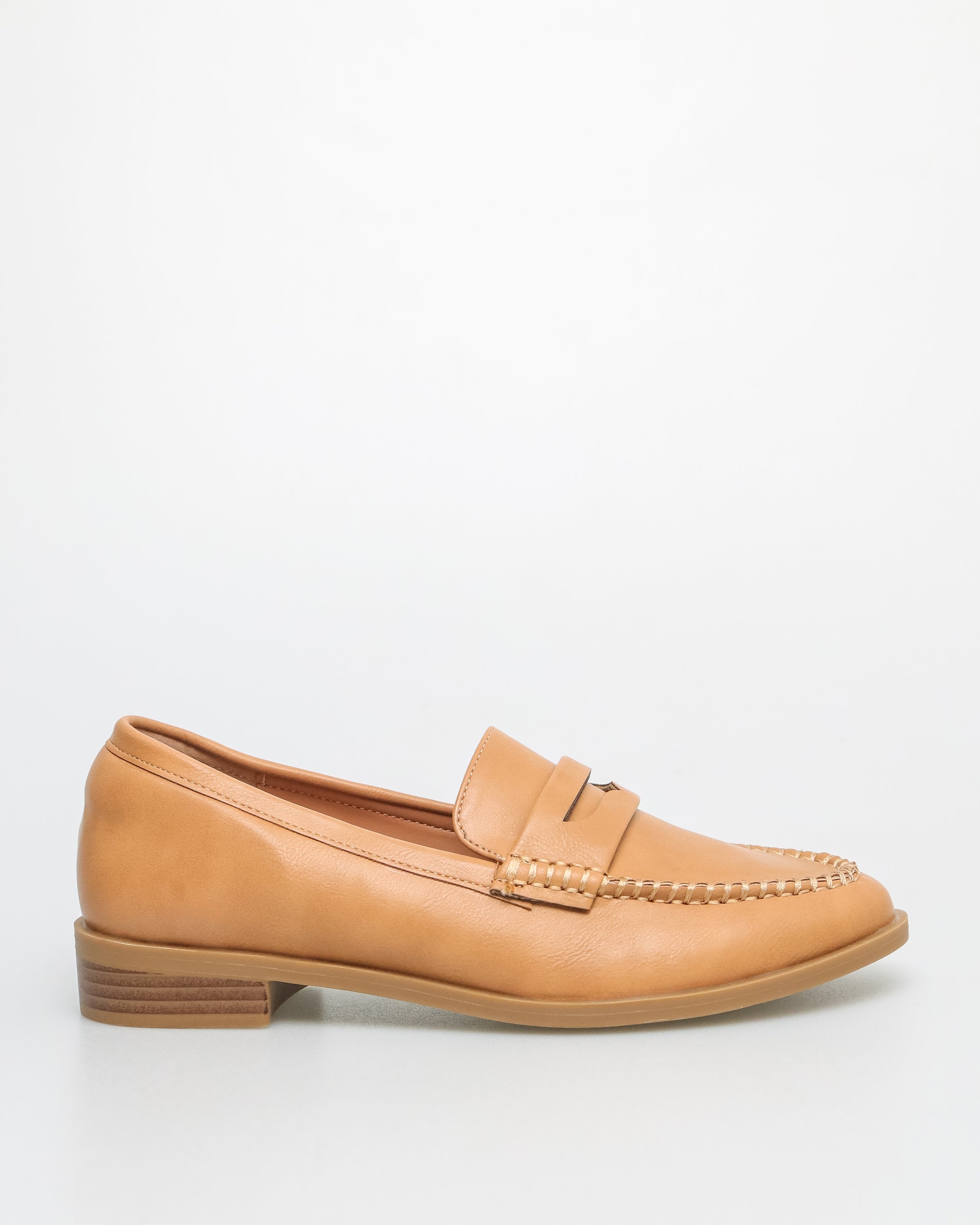 Tomaz FL066 Ladies Penny Loafers (Tan)