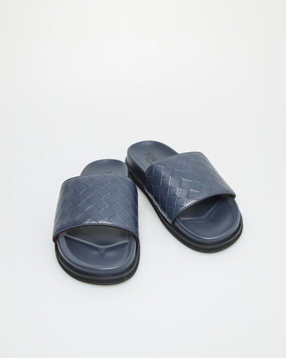 Tomaz C651 Men's Quilted Slide Sandal (Navy)