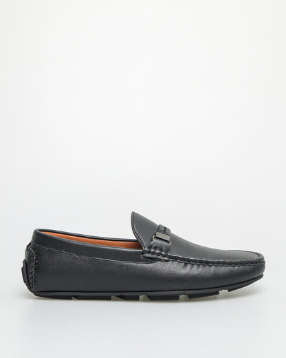 Tomaz C495 Men's Buckle Moccasins (Black)