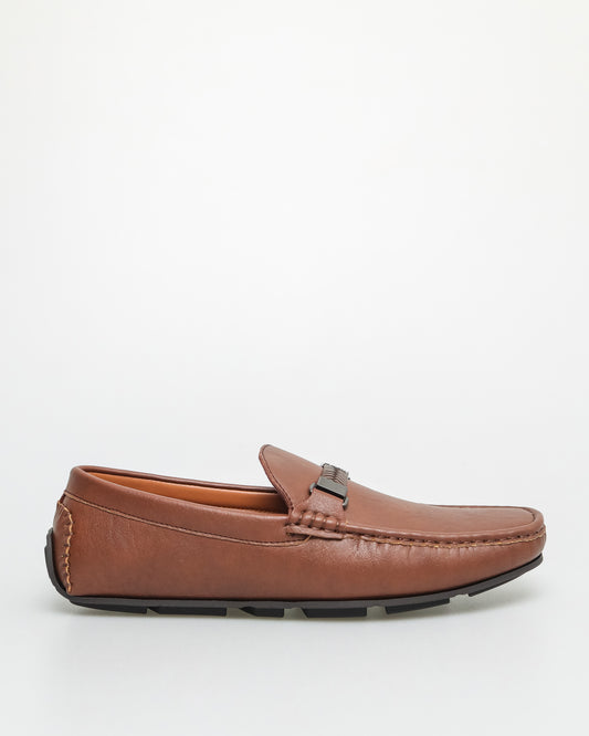 Tomaz C495 Men's Buckle Moccasins (Brown)