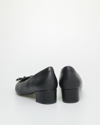 Tomaz NN302 Ladies Bow Heels (Black)