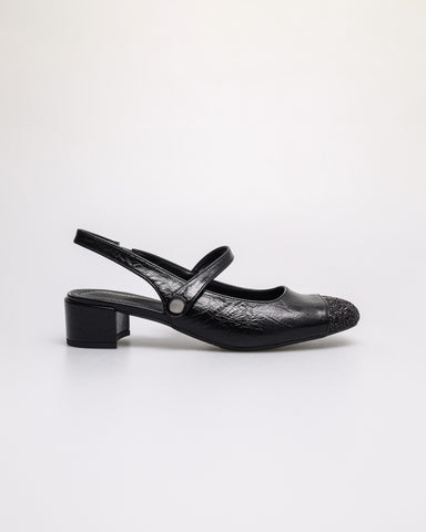 Tomaz YX239 Ladies Glitter Toe Heels