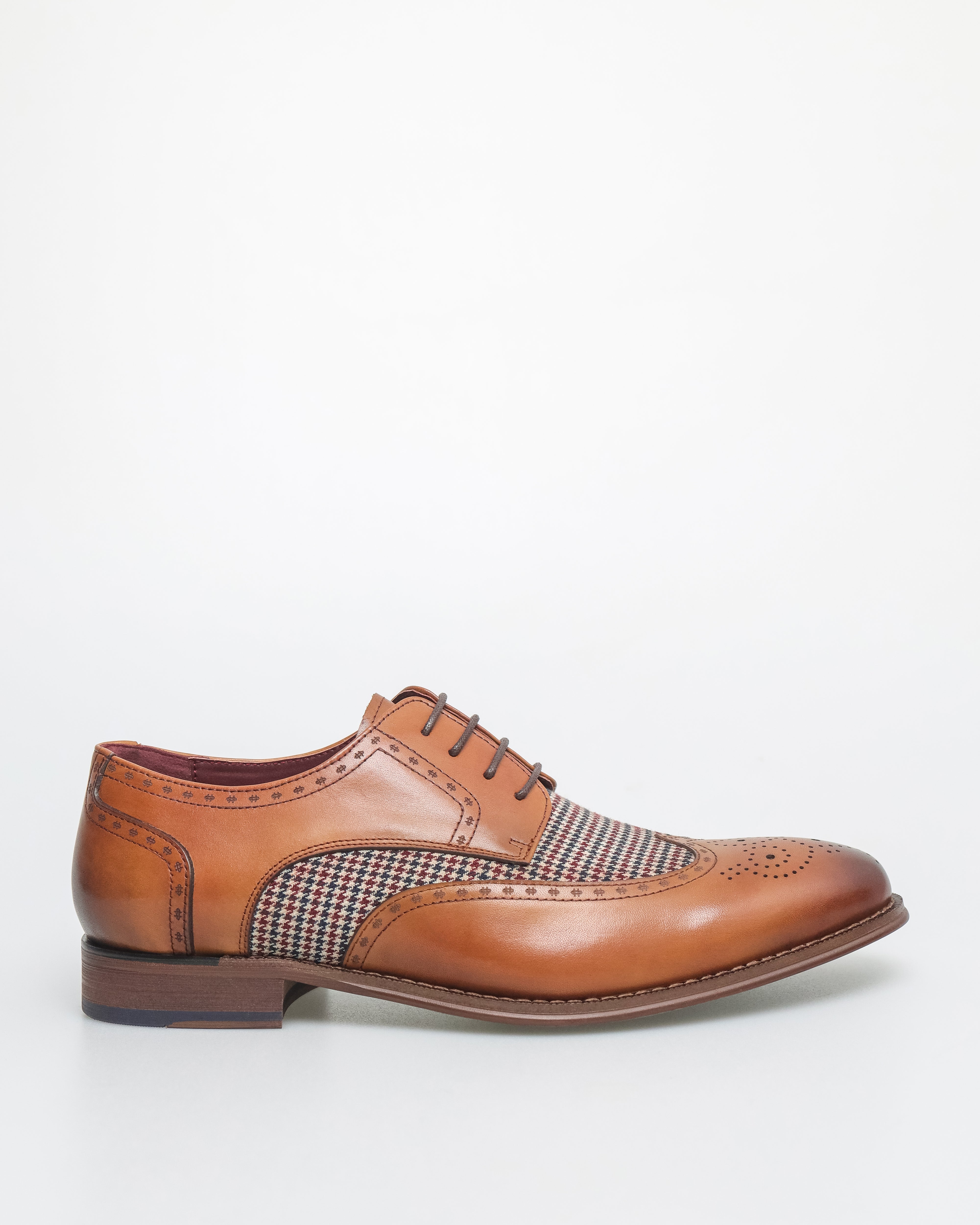 Tomaz HF081 Men's Graphite Elegance Brogue Derby (Tan)