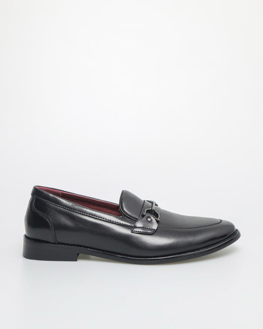 Tomaz HF091 Men's Buckle Elegance Loafer (Black)
