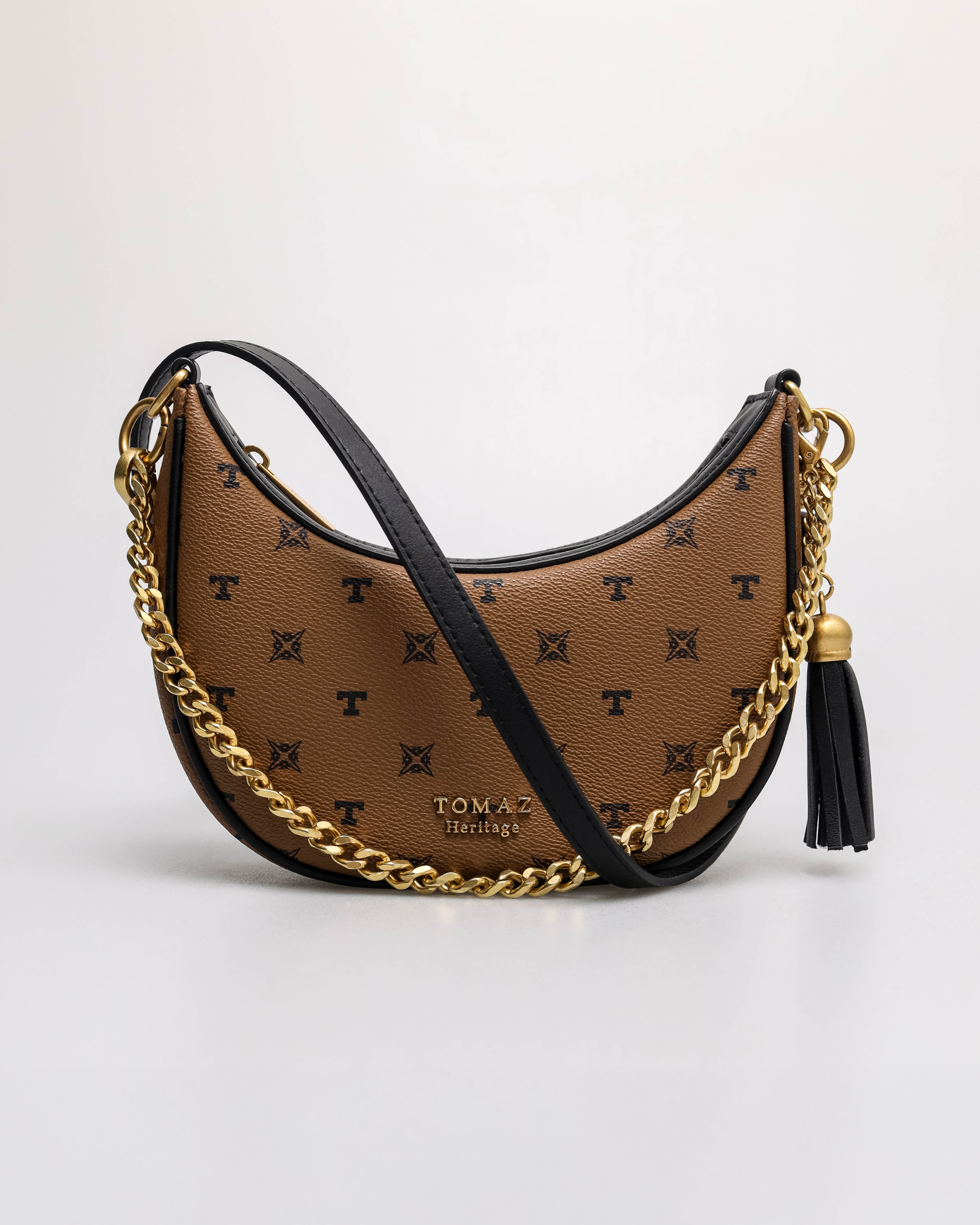 Beg Bulan Sabit Wanita Tomaz BL251 Monogram (Tan) 