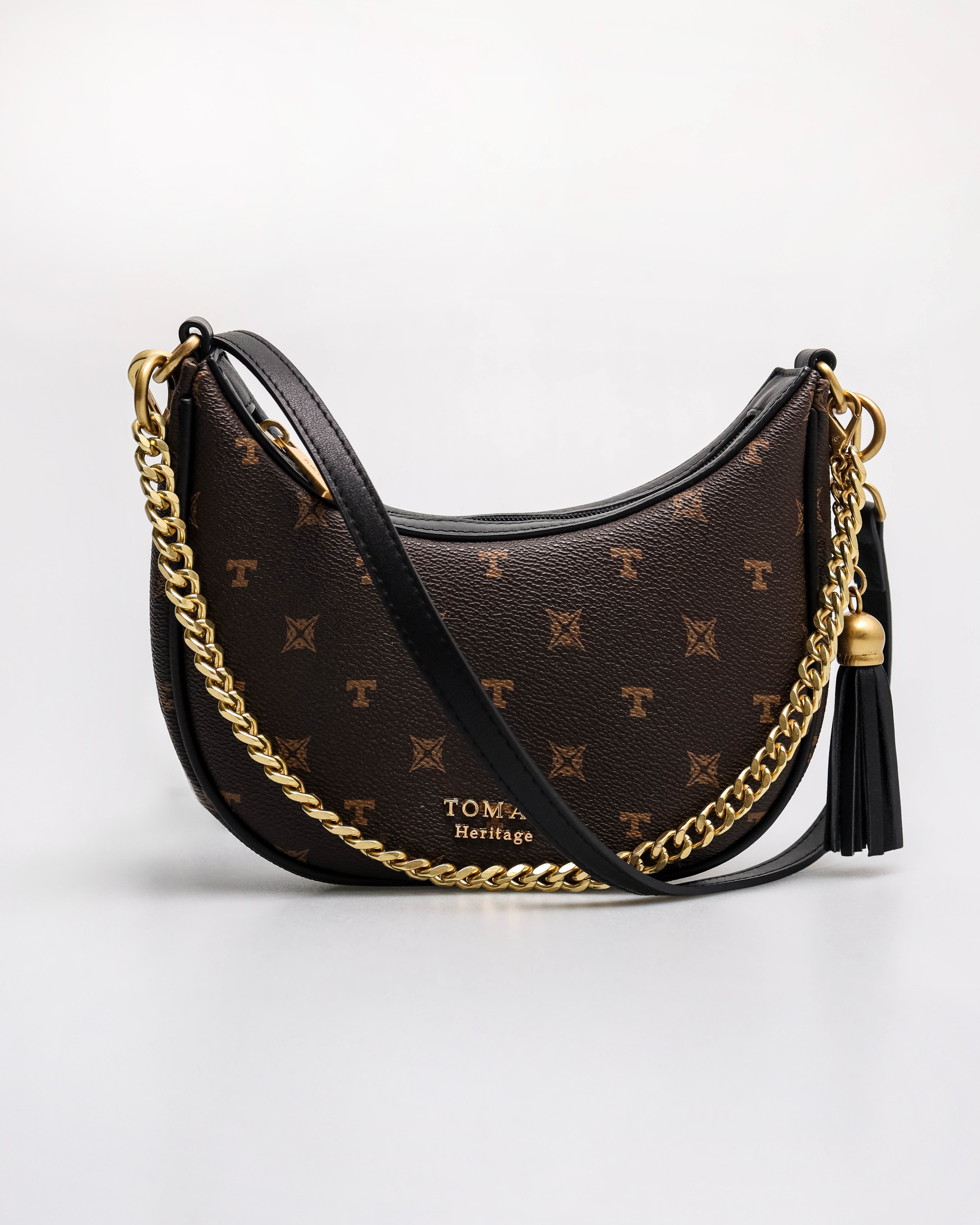 Beg Bulan Sabit Wanita Tomaz BL252 Monogram (Coklat) 