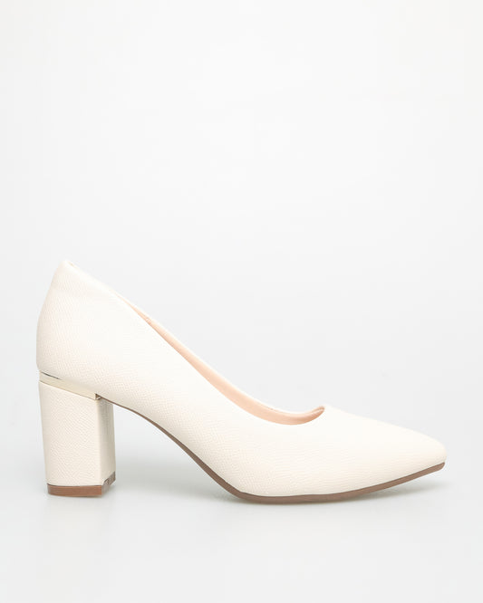 Tomaz NN316 Ladies Pointy Heels (Cream)