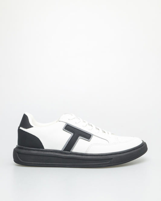 Tomaz TY016 Men's Urban Classic Sneakers (White/Black/Grey)